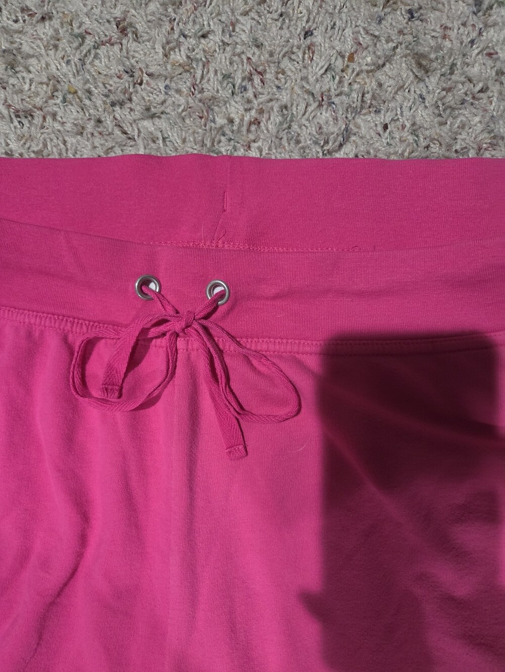Just My Size Hot Pink Drawstring Bermuda Shorts - Picture 3 of 6